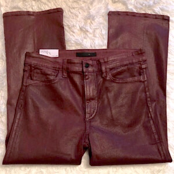 “NEW” Joe’s Jeans The Callie High-Rise Cropped Boot Pant *Coated Edition - Picture 5 of 9